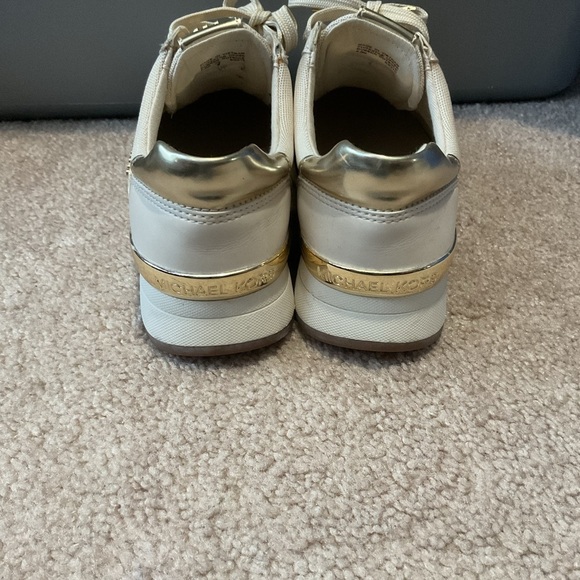 Michael Kors White Monogram Sneakers - Picture 3 of 7